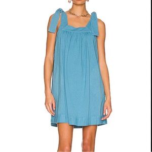Free People Beach Honey Shoulder Tie Mini Dress